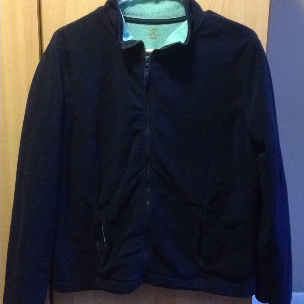 Dark blue fleece zip up